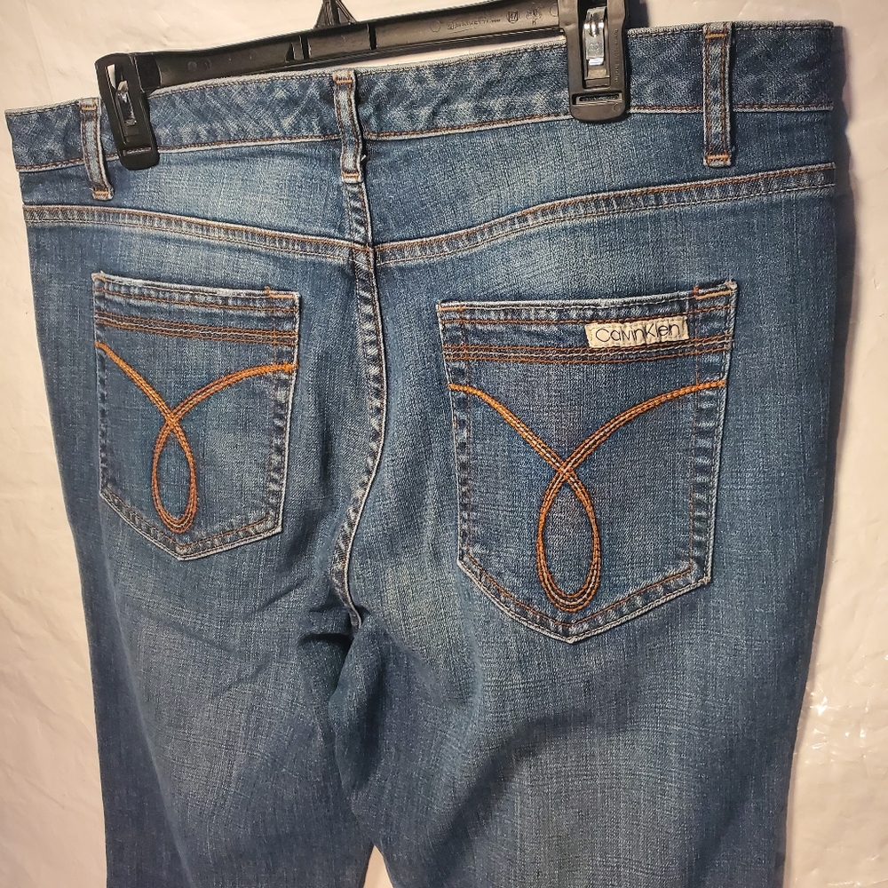 Calvin Klein Flair Cut Denim Jeans Womens Sz. 14